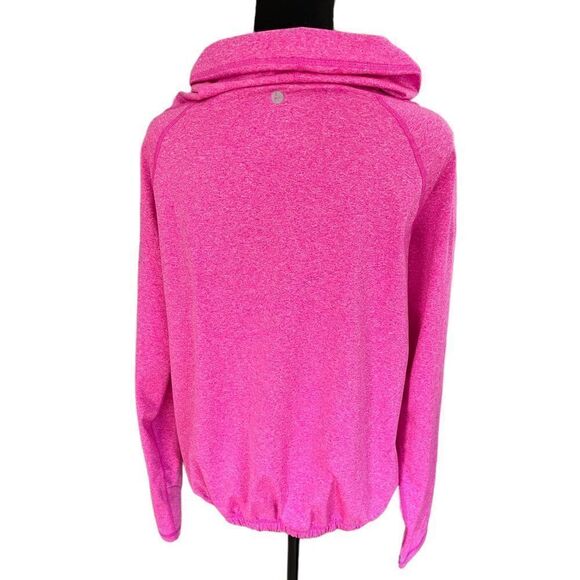 90 Degrees by Reflex hot pink polyester spandex cowl neck top size S - Picture 3 of 5